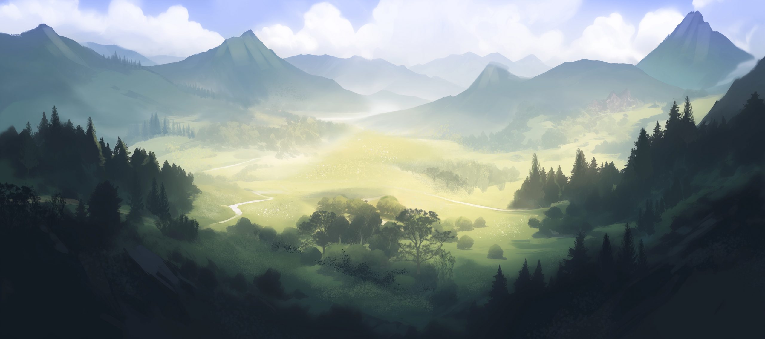 Landschaft der frühen Völker